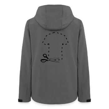 T-shirt découpé patron - Veste softshell femme recyclée Stanley/Stella - charbon - Dos - AI Model Female 172 light (172cm)