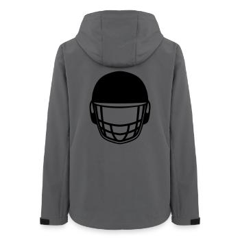 Cricket helmet logo - Women’s Recycled Softshell Jacket by Stanley/Stella - anthracite - Back - AI Model Female 172 light (172cm)