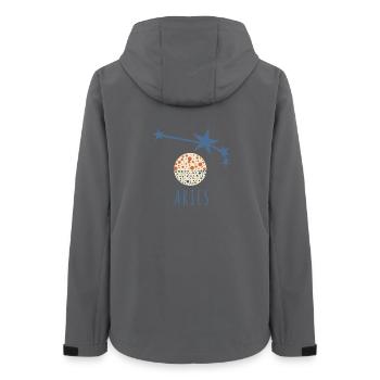 The constellation of Aries - Women’s Recycled Softshell Jacket by Stanley/Stella - anthracite - Back - AI Model Female 172 light (172cm)