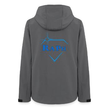 Raph - Veste softshell femme recyclée Stanley/Stella - charbon - Dos - AI Model Female 172 light (172cm)