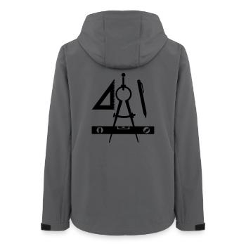 Logo des Architekten - Frauen Recycelte Softshelljacke von Stanley/Stella - Anthrazit - Hinten - AI Model Female 172 light (172cm)