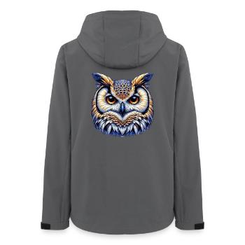 Owl - Women’s Recycled Softshell Jacket by Stanley/Stella - anthracite - Back - AI Model Female 172 light (172cm)