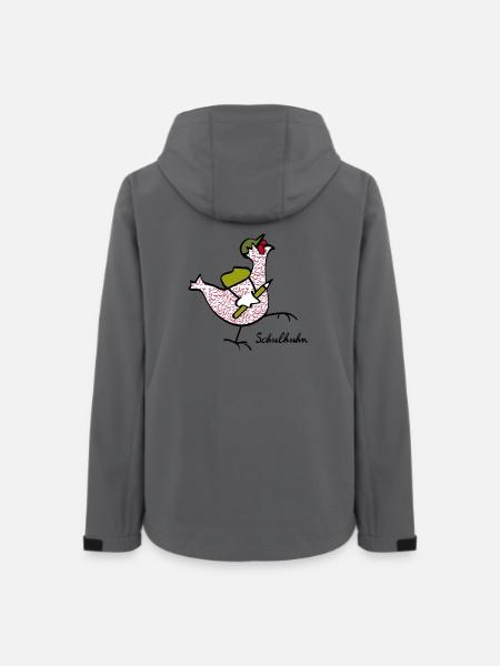 RIKELS Das Schul-Huhn starke Begleiter im Alltag - Frauen Recycelte Softshelljacke von Stanley/Stella - Anthrazit
