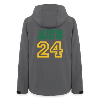 Australia Australien - Women’s Recycled Softshell Jacket by Stanley/Stella - anthracite - Back - AI Model Female 172 light (172cm)