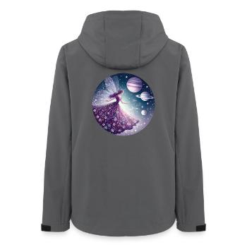 Fee der Wünsche - Frauen Recycelte Softshelljacke von Stanley/Stella - Anthrazit - Hinten - AI Model Female 172 light (172cm)