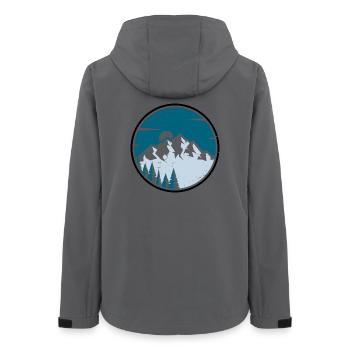 Winter Peak Circle Wald - Frauen Recycelte Softshelljacke von Stanley/Stella - Anthrazit - Hinten - AI Model Female 172 light (172cm)