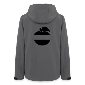 Text cutout in apple - Women’s Recycled Softshell Jacket by Stanley/Stella - anthracite - Back - AI Model Female 172 light (172cm)