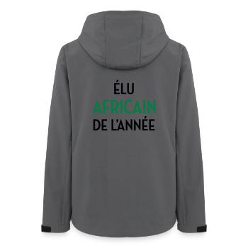 Africa / African / Afrika / Afrikaner - Frauen Recycelte Softshelljacke von Stanley/Stella - Anthrazit - Hinten - AI Model Female 172 light (172cm)