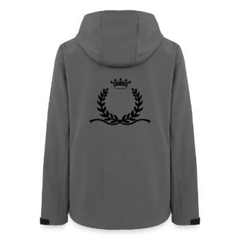 Lorbeerkranz mit langer Sporenkrone - Frauen Recycelte Softshelljacke von Stanley/Stella - Anthrazit - Hinten - AI Model Female 172 light (172cm)
