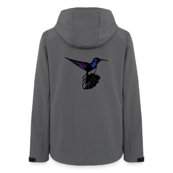 colibri - Women’s Recycled Softshell Jacket by Stanley/Stella - anthracite - Back - AI Model Female 172 light (172cm)