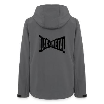 blackmetal hard rock gitarre bangen rockn roll - Frauen Recycelte Softshelljacke von Stanley/Stella - Anthrazit - Hinten - AI Model Female 172 light (172cm)