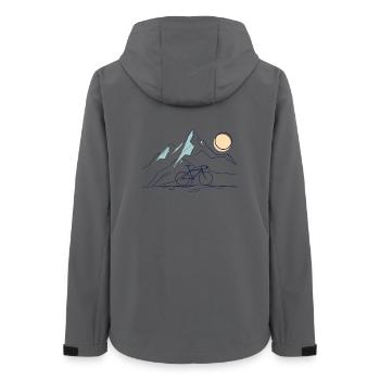 Mountain Ride - Women’s Recycled Softshell Jacket by Stanley/Stella - anthracite - Back - AI Model Female 172 light (172cm)