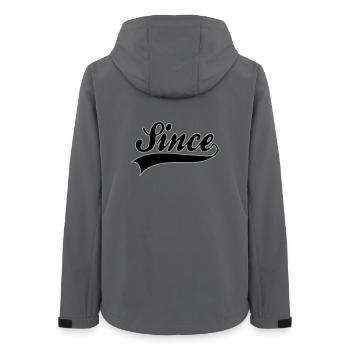 Birthday - YOUR YEAR - Women’s Recycled Softshell Jacket by Stanley/Stella - anthracite - Back - AI Model Female 172 light (172cm)