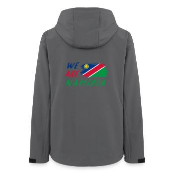 Nous sommes la Namibie - Veste softshell femme recyclée Stanley/Stella - charbon - Dos - AI Model Female 172 light (172cm)