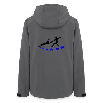 Patinage artistique - Veste softshell femme recyclée Stanley/Stella - charbon - Dos - AI Model Female 172 light (172cm)