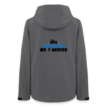 Aikido – Kampfsport – Aikido - Frauen Recycelte Softshelljacke von Stanley/Stella - Anthrazit - Hinten - AI Model Female 172 light (172cm)
