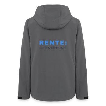 Pension : En cours – Büro Humor - Veste softshell femme recyclée Stanley/Stella - charbon - Dos - AI Model Female 172 light (172cm)