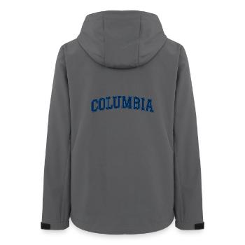 Columbia Hochschulbogen - Frauen Recycelte Softshelljacke von Stanley/Stella - Anthrazit - Hinten - AI Model Female 172 light (172cm)