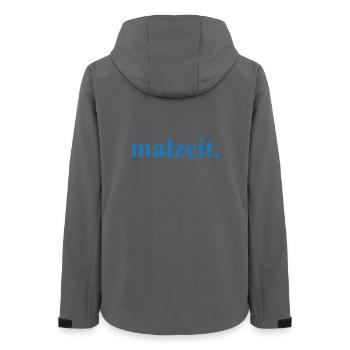 malzeit - Cool saying - Meal - Bon appetit - Women’s Recycled Softshell Jacket by Stanley/Stella - anthracite - Back - AI Model Female 172 light (172cm)