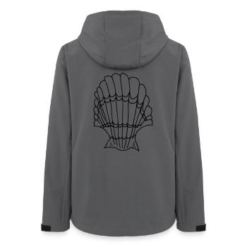 Muschel - Frauen Recycelte Softshelljacke von Stanley/Stella - Anthrazit - Hinten - AI Model Female 172 light (172cm)