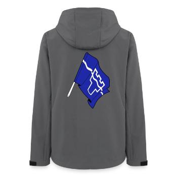 Drapeau du Tyne et de la Tenue - Veste softshell femme recyclée Stanley/Stella - charbon - Dos - AI Model Female 172 light (172cm)