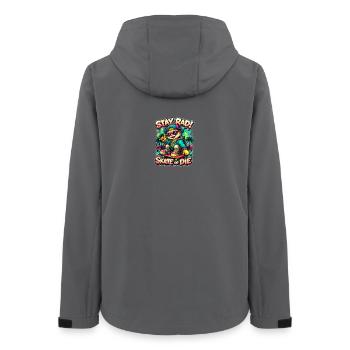 Reste Rad Skate Cat - Veste softshell femme recyclée Stanley/Stella - charbon - Dos - AI Model Female 172 light (172cm)