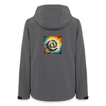 Symbol 7 - Frauen Recycelte Softshelljacke von Stanley/Stella - Anthrazit - Hinten - AI Model Female 172 light (172cm)