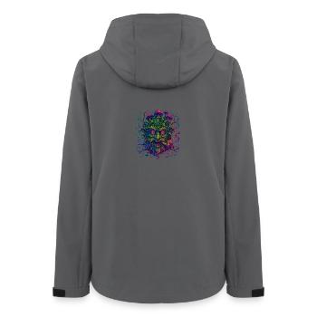 de la forêt - Veste softshell femme recyclée Stanley/Stella - charbon - Dos - AI Model Female 172 light (172cm)