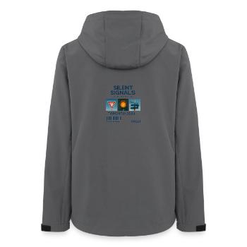 Signaux silencieux : Toronto 2025 - Veste softshell femme recyclée Stanley/Stella - charbon - Dos - AI Model Female 172 light (172cm)