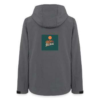 90 - Frauen Recycelte Softshelljacke von Stanley/Stella - Anthrazit - Hinten - AI Model Female 172 light (172cm)