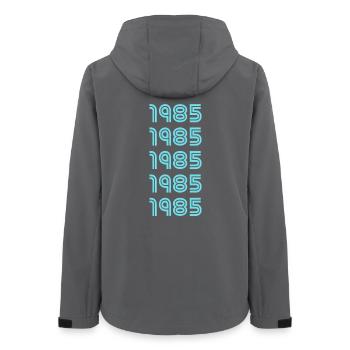 Année de naissance 1985 - Veste softshell femme recyclée Stanley/Stella - charbon - Dos - AI Model Female 172 light (172cm)