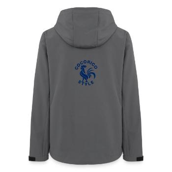 Cocorico Style  - Veste softshell femme recyclée Stanley/Stella - charbon - Dos - AI Model Female 172 light (172cm)