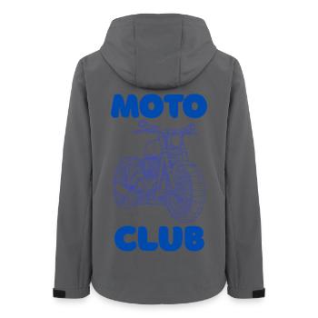 Moto Club Silhouette - Veste softshell femme recyclée Stanley/Stella - charbon - Dos - AI Model Female 172 light (172cm)