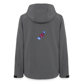 bonbon sweets - Frauen Recycelte Softshelljacke von Stanley/Stella - Anthrazit - Hinten - AI Model Female 172 light (172cm)