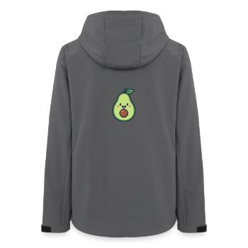 Happy Avocado - Frauen Recycelte Softshelljacke von Stanley/Stella - Anthrazit - Hinten - AI Model Female 172 light (172cm)