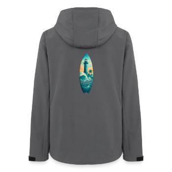 Planche de surf Neptune Lighthouse - Veste softshell femme recyclée Stanley/Stella - charbon - Dos - AI Model Female 172 light (172cm)