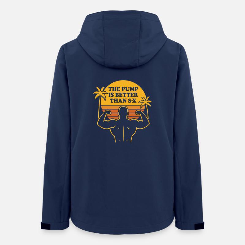 The Pump Is Better – Gym Tee - Women’s Recycled Softshell Jacket by Stanley/Stella - navy