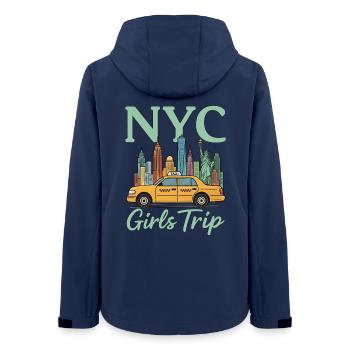 NYC Girls Trip - Women’s Recycled Softshell Jacket by Stanley/Stella - navy - Back - AI Model Female 172 light (172cm)