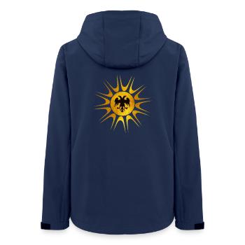 Illyria - Women’s Recycled Softshell Jacket by Stanley/Stella - navy - Back - AI Model Female 172 light (172cm)