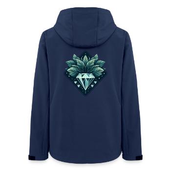 Blühender Diamant - Frauen Recycelte Softshelljacke von Stanley/Stella - Navy - Hinten - AI Model Female 172 light (172cm)