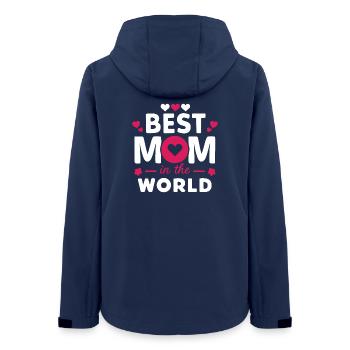 Beste Mutter der Welt - Frauen Recycelte Softshelljacke von Stanley/Stella - Navy - Hinten - AI Model Female 172 light (172cm)