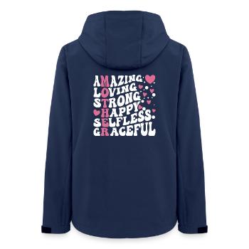 Die beste Mutter aller Zeiten - Frauen Recycelte Softshelljacke von Stanley/Stella - Navy - Hinten - AI Model Female 172 light (172cm)