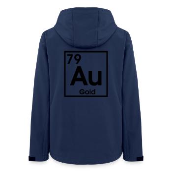 AU Gold – Conception d’éléments d’ombre - Veste softshell femme recyclée Stanley/Stella - marine - Dos - AI Model Female 172 light (172cm)