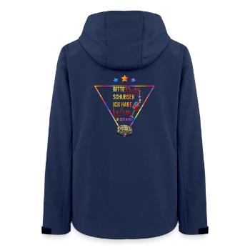 S’il vous plaît, ne poussez pas le vin dans la main - Veste softshell femme recyclée Stanley/Stella - marine - Dos - AI Model Female 172 light (172cm)