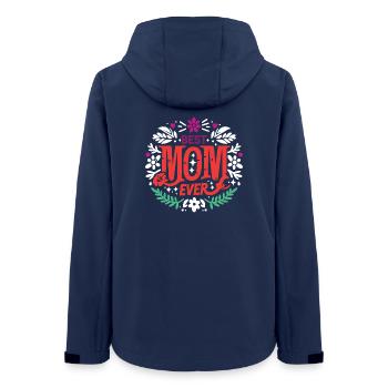Beste Mutter aller Zeiten - Frauen Recycelte Softshelljacke von Stanley/Stella - Navy - Hinten - AI Model Female 172 light (172cm)