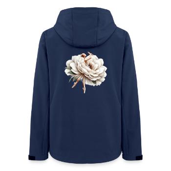 Balletttänzerin mit Tutu - Frauen Recycelte Softshelljacke von Stanley/Stella - Navy - Hinten - AI Model Female 172 light (172cm)