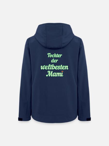 Weltbeste Mami - Frauen Recycelte Softshelljacke von Stanley/Stella - Navy