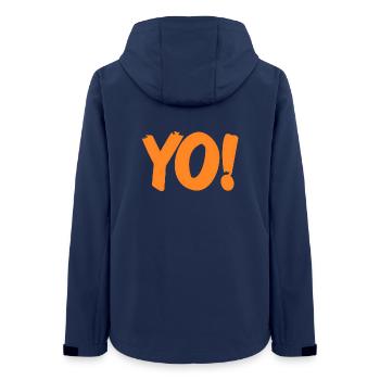 Yo Funny Retro Slang Expression Humor Phrase - Frauen Recycelte Softshelljacke von Stanley/Stella - Navy - Hinten - AI Model Female 172 light (172cm)