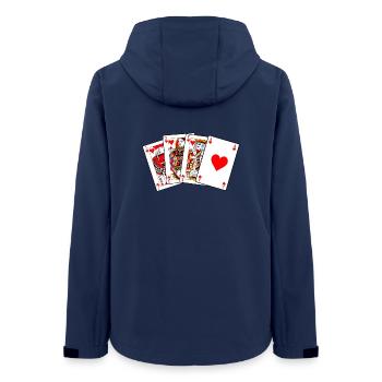 Valet Dame Roi As - Veste softshell femme recyclée Stanley/Stella - marine - Dos - AI Model Female 172 light (172cm)