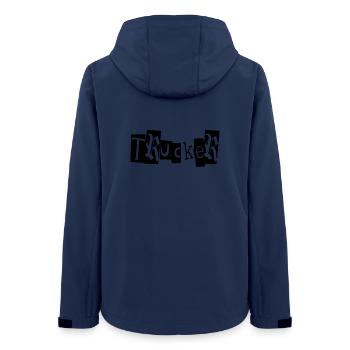 truck truck truck babe camion camion camion road trip transport - Veste softshell femme recyclée Stanley/Stella - marine - Dos - AI Model Female 172 light (172cm)